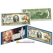 США 2 доллара Мэрилин Монро цветные фотопечать оригинал