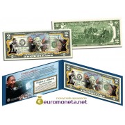 США 2 доллара 2003 Мартин Лютер Кинг (MLK) 50-летие цветные фотопечать оригинал