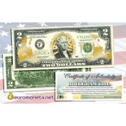 США 2 доллара морские пехотинцы США золотое тиснение оригинал
