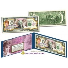 США 2 доллара 2003 я люблю Люси Болл к 100-летию со дня рождения цветные оригинал
