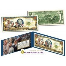 США 2 доллара 2003 семья Кеннеди братья цветные фотопечать оригинал