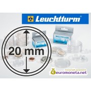 Leuchtturm капсула для хранения монет внутренний диаметр 20 мм, внешний 26 мм, 10 штук