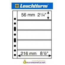 Leuchtturm GRANDE 5S лист чёрный для банкнот А4, 10 ячеек Leuchtturm GRANDE 5S лист чёрный для банкнот А4, 10 ячеек