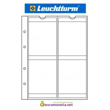 Leuchtturm NUMIS 66 мм лист для монет 4 ячейки Leuchtturm NUMIS 66 мм лист для монет 4 ячейки