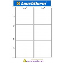 Leuchtturm NUMIS 55 мм лист для монет 6 ячеек, Германия Leuchtturm NUMIS 55 мм лист для монет 6 ячеек, Германия