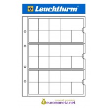 Leuchtturm NUMIS EURO лист для наборов евро монет 24 ячейки Leuchtturm NUMIS EURO лист для наборов евро монет 24 ячейки