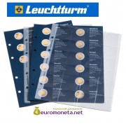 Leuchtturm дополнительный листы в альбом для монет 2 евро 2013 "European 2-Euros joint issues coins" optima Германия