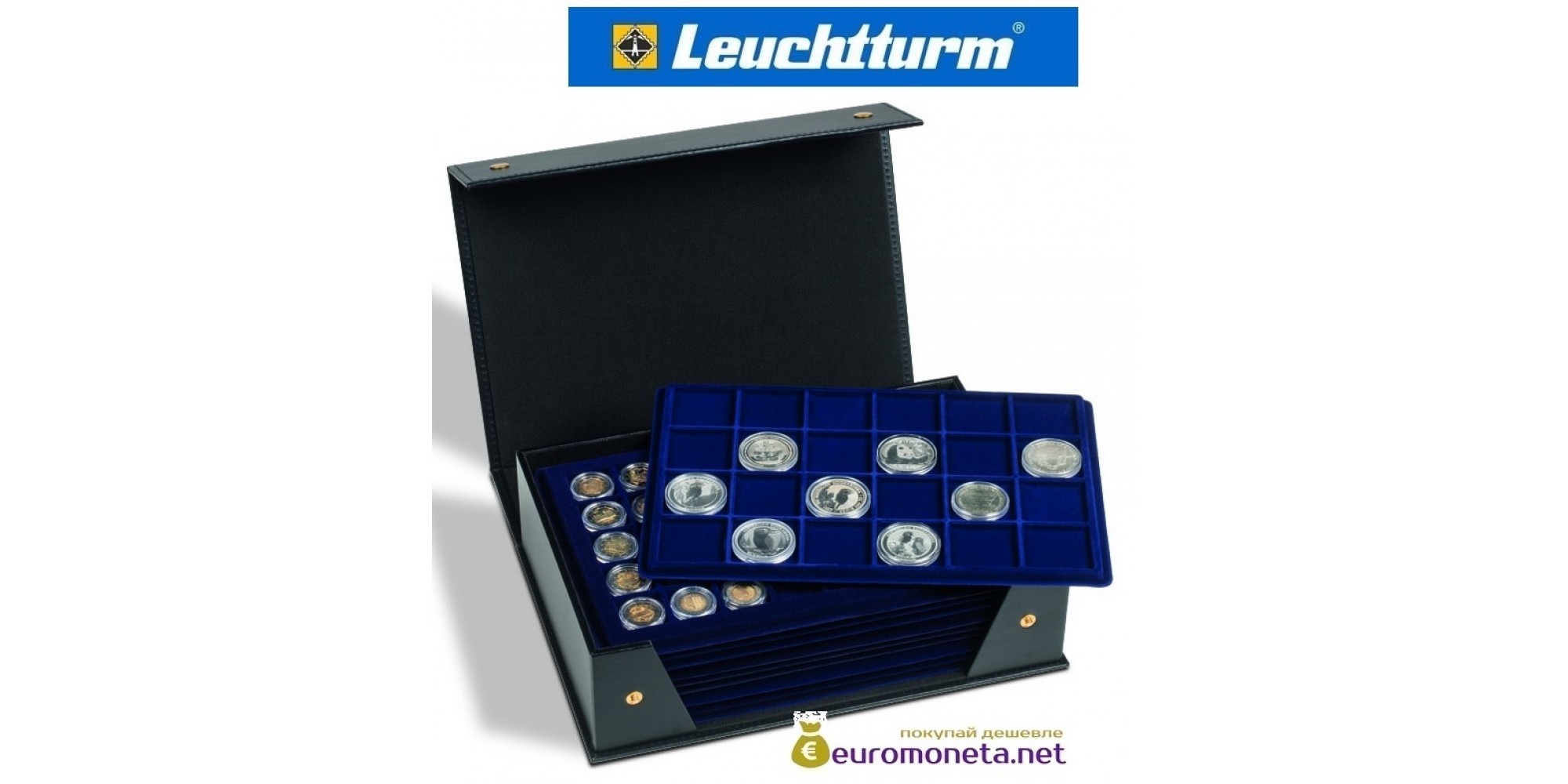 Кассета для монет TABLO 10 папка бокс для планшетов Leuchtturm, пр-во Германия