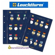 Leuchtturm лист для юбилейных монет 2 евро формат  VISTA OPTIMA 30 лет флага ЕС, 23 монеты