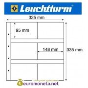 Германия Leuchtturm MAXIMUM MAX 5C лист для банкнот, акций, открыток и другого, прозрачный 5 листов