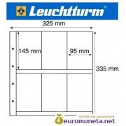 Германия Leuchtturm MAXIMUM MAX 6C лист для банкнот, акций, открыток и другого, прозрачный 5 листов