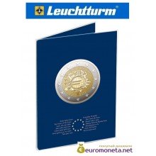 Leuchtturm буклет для хранения монет 2 евро 5 ячеек "10-я годовщина введения евро", Германия