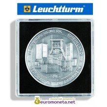 Капсула для монет квадратная 54 мм QUADRUM XL Leuchtturm Германия 67х67