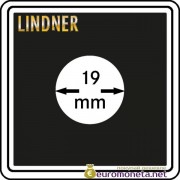 Капсула для монет квадратная CARREE 19 мм Lindner Германия 50х50