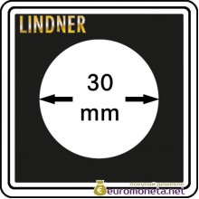 Капсула для монет квадратная CARREE 30 мм Lindner Германия 50х50