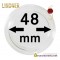 Lindner капсула для хранения монет 48 мм внутренний диаметр, внешний 54 мм, 10 штук, Германия