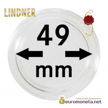 Lindner капсула для хранения монет 49 мм внутренний диаметр, внешний 55 мм, 10 штук, Германия