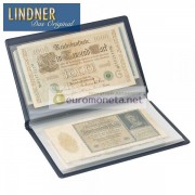 Карманный альбом для банкнот, открыток, конвертов и прочего, синий, пр-во Lindner Германия