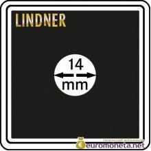 Капсула для монет квадратная CARREE 14 мм Lindner Германия 50х50