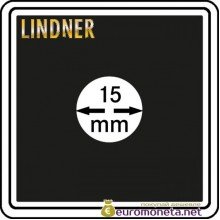 Капсула для монет квадратная CARREE 15 мм Lindner Германия 50х50