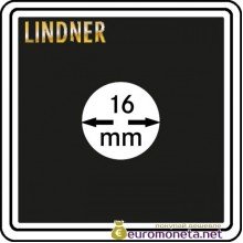 Капсула для монет квадратная CARREE 16 мм Lindner Германия 50х50