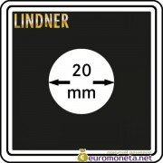 Капсула для монет квадратная CARREE 20 мм Lindner Германия 50х50