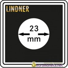 Капсула для монет квадратная CARREE 23 мм Lindner Германия 50х50