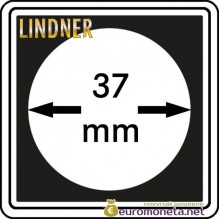 Капсула для монет квадратная CARREE 37 мм Lindner Германия 50х50