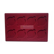 Польша планшет для монет, значков и другого, 8 ячеек 70 мм, с крышкой