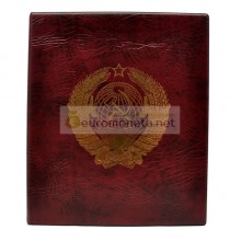 Альбом Герб СССР сегрегатор Optima с кольцевым механизмом, бордовый, искусственная кожа, корешок 40 мм, пр-во Россия Альбом Герб СССР сегрегатор Optima с кольцевым механизмом, бордовый, искусственная кожа, корешок 40 мм, пр-во Россия