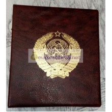 Альбом Герб СССР сегрегатор Optima с кольцевым механизмом, бордовый, искусственная кожа, корешок 50 мм, пр-во Россия Альбом Герб СССР сегрегатор Optima с кольцевым механизмом, бордовый, искусственная кожа, корешок 50 мм, пр-во Россия