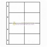 Лист ОПТИМА прозрачный для карт / календариков, 8 ячеек, пр-во Россия