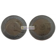 Алжир 100 динаров 2007 год биметалл.