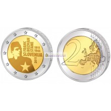 Словения 2 евро 2011 год АЦ 100 лет со дня рождения Франца Розмана, биметалл. АЦ из ролла