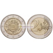 Германия 2 евро 2012 D 10 лет наличному обращению евро, АЦ из банковского ролла, биметалл