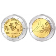 Италия 2 евро 2011 год. 150-летие объединения Италии. АЦ из ролла