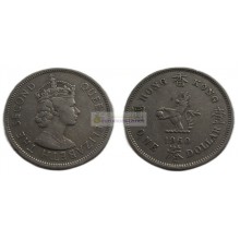 Гонконг 1 доллар 1960 год. Елизавета II