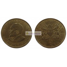 Кения 5 центов 1978 год