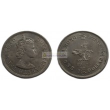 Гонконг 1 доллар 1972 год. Елизавета II Гонконг 1 доллар 1972 год. Елизавета II