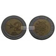 Перу 2 новых соля 2006 год. биметалл