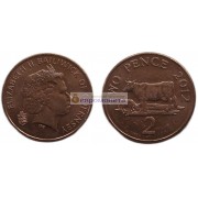 Гернси 2 пенса 2012 год. Елизавета II