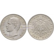 Германская империя Бавария 3 марки 1911 год "D" Отто. Серебро