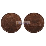 Гернси 2 пенса 1999 год. Елизавета II
