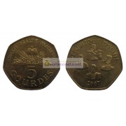 Республика Гаити 5 гурдов 2007 год