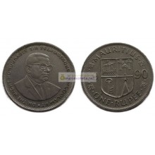 Маврикий 1 рупия 1990 год
