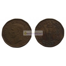 Канада 5 центов 1945 год Король Георг VI (1937 - 1952)