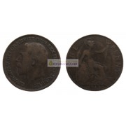 Великобритания 1 пенни 1917 год. Король Георг V