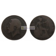 Великобритания 1 пенни 1911 год. Король Георг V Великобритания 1 пенни 1911 год. Король Георг V