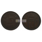 Норвегия 5 эре 1953 год Король Хокон VII