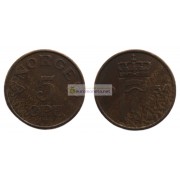 Норвегия 5 эре 1954 год Король Хокон VII